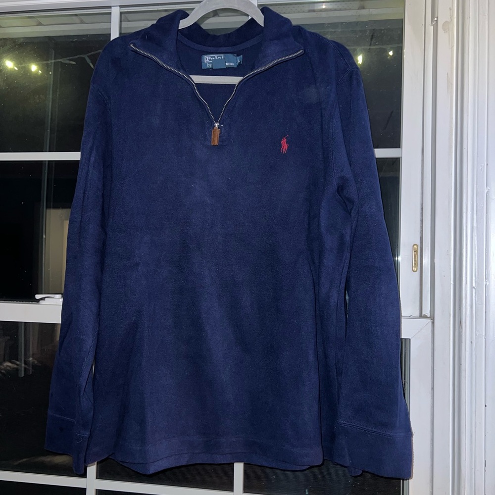 Navy blue Ralph Lauren pull over